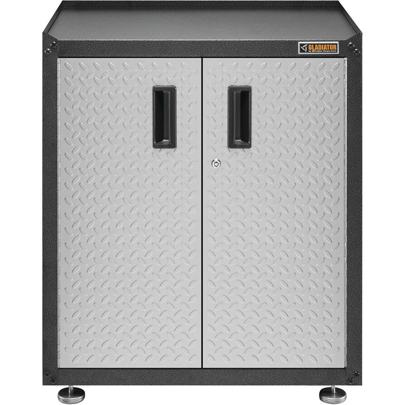 Gladiator GAGB28FDYG Modular Gear Box, 300 lb, 2-Shelf, Steel, Silver Tread