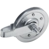 Garage Door Pulley With Fork 3 Inch Galvanized