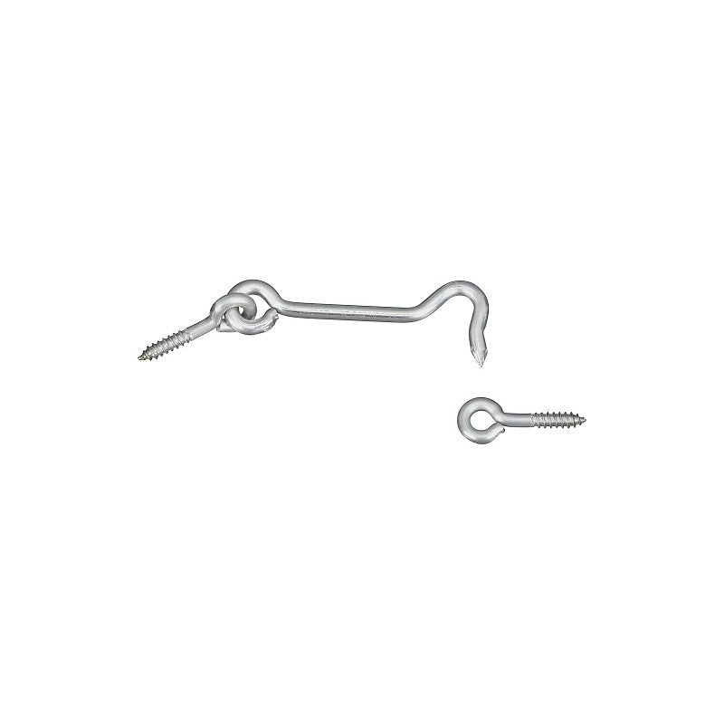 National Hardware V2003 Series N348-409 Hook and Eye, 3 in L Dimensions, Stainless Steel, 2/PK