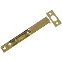 Square Corner Recessed Flush Bolt 6 Inch Polished Solid Brass