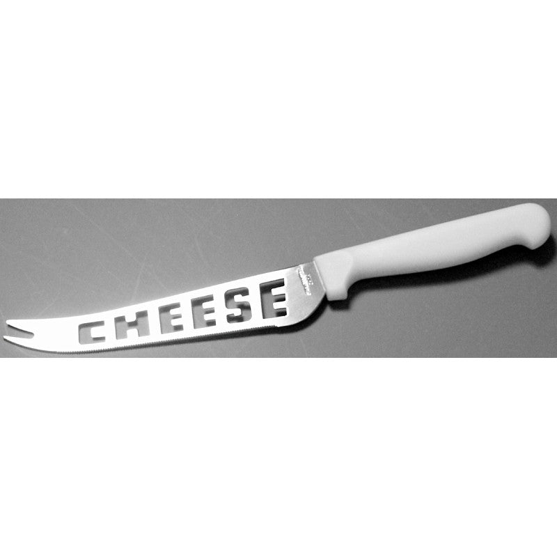 Chef Craft 21368 Cheese Knife, Stainless Steel Blade, Plastic Handle, White Handle