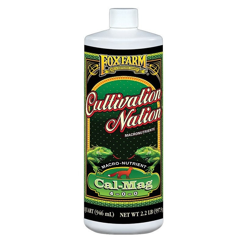Foxfarm Cultivation Nation Series CNCALMAGQT Cal-Mag Supplement, 1 qt, Liquid, 4-0-0 N-P-K Ratio