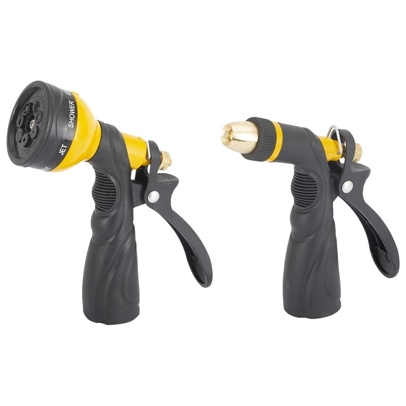 Landscapers Select 8910/8909 Spray Nozzle Set 2, Female, Zinc Alloy Aluminum Copper TPR Nylon, Black/Yellow