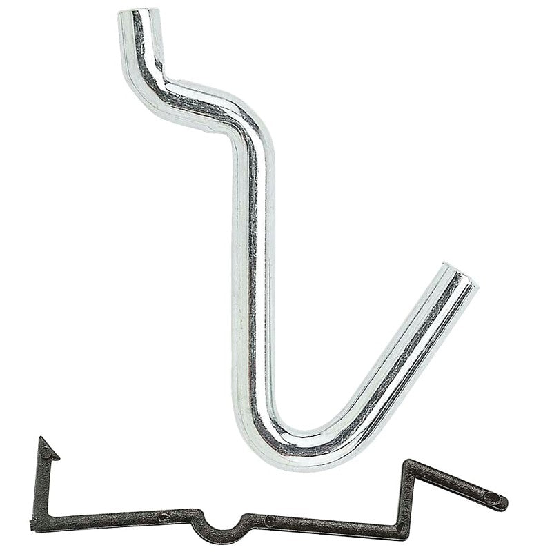 National Hardware N180-022 Peg Hook, 1/4 in, 1/8, 1/4 in Opening, Steel, Zinc