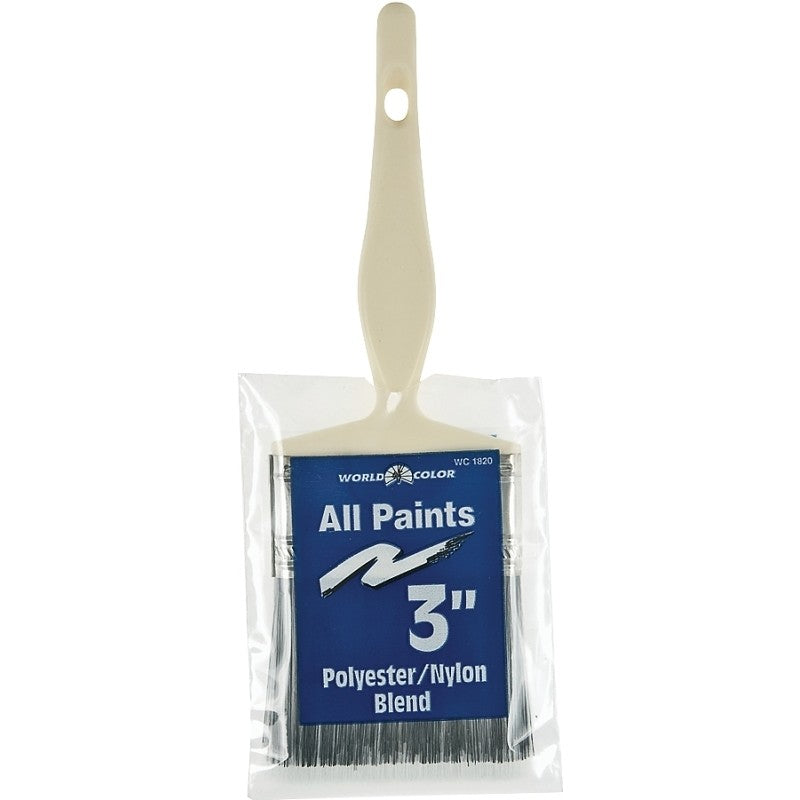 Linzer 1820-3 Paint Brush, 3 in W, 2-1/2 in L Bristle, Varnish Handle