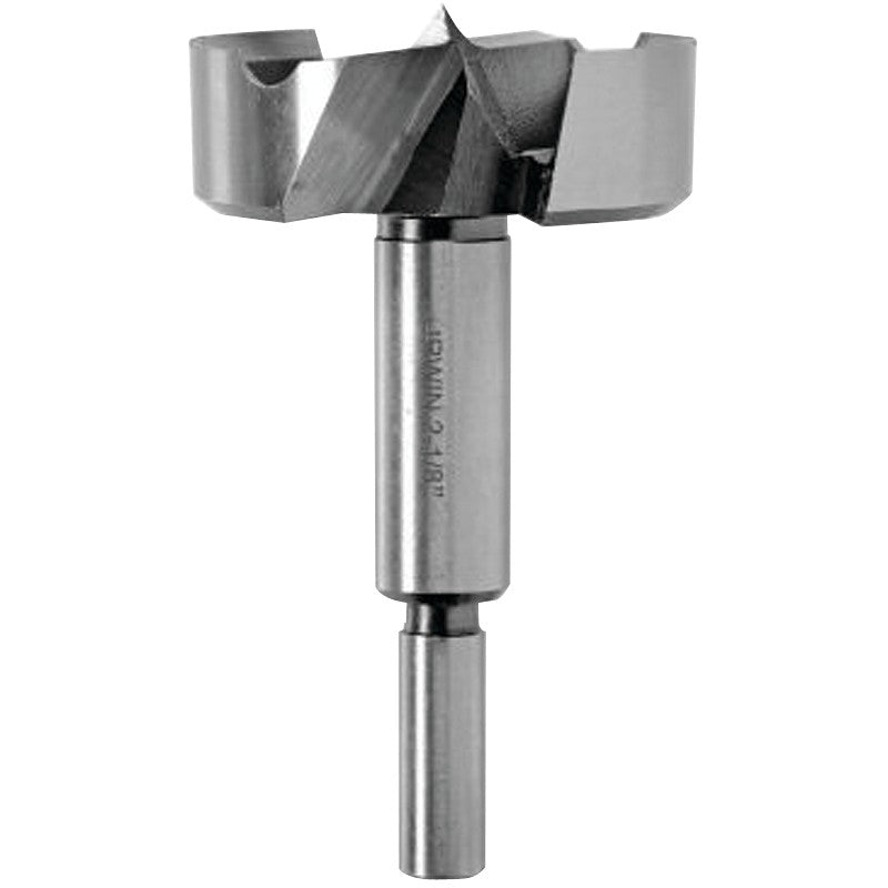 Irwin 1966937/42930 Forstner Bit, 1-7/8 in Dia, 3-1/2 in OAL, 1-Flute, 3/8 in Dia Shank, Reduced Shank