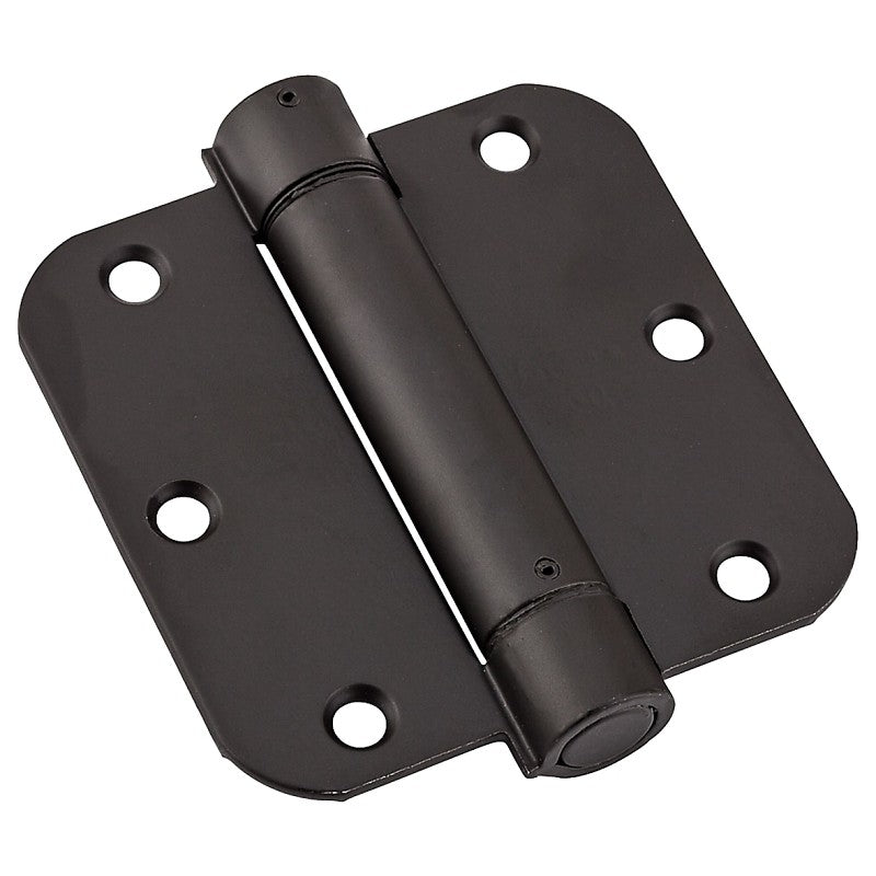 National Hardware N350-884 Spring Hinge, 3-1/2 in L Dimensions, Steel, Oil-Rubbed Bronze, 30 lb