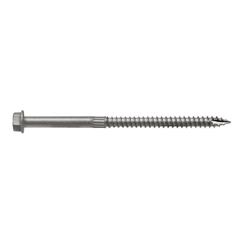 Simpson Strong-Tie Strong-Drive SDS SDS25412-R10 Connector Screw, 4-1/2 in L, Serrated Thread, Hex Head, Hex Drive