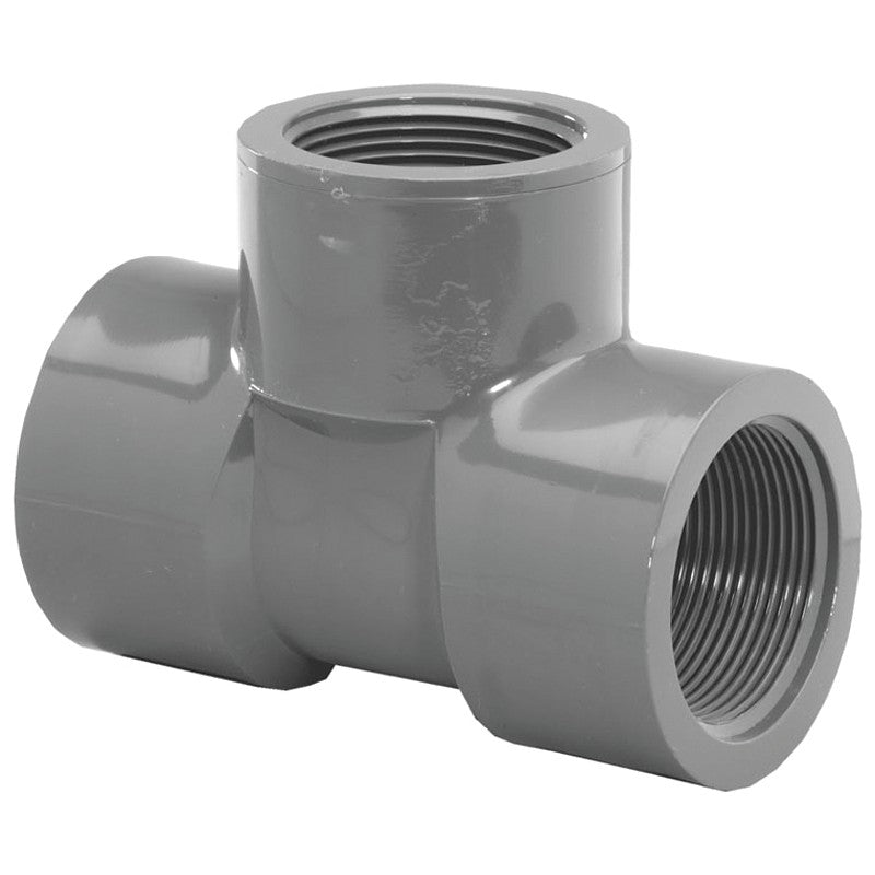 Lasco 805007BC Pipe Tee, 3/4 in, FIP, PVC, SCH 80 Schedule