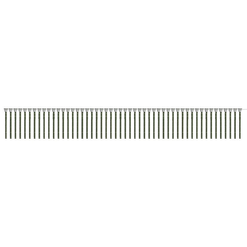 Camo 0395040 Screw, Green, #9 Thread, 3 in L, Bugle Head, T20 Drive, Steel