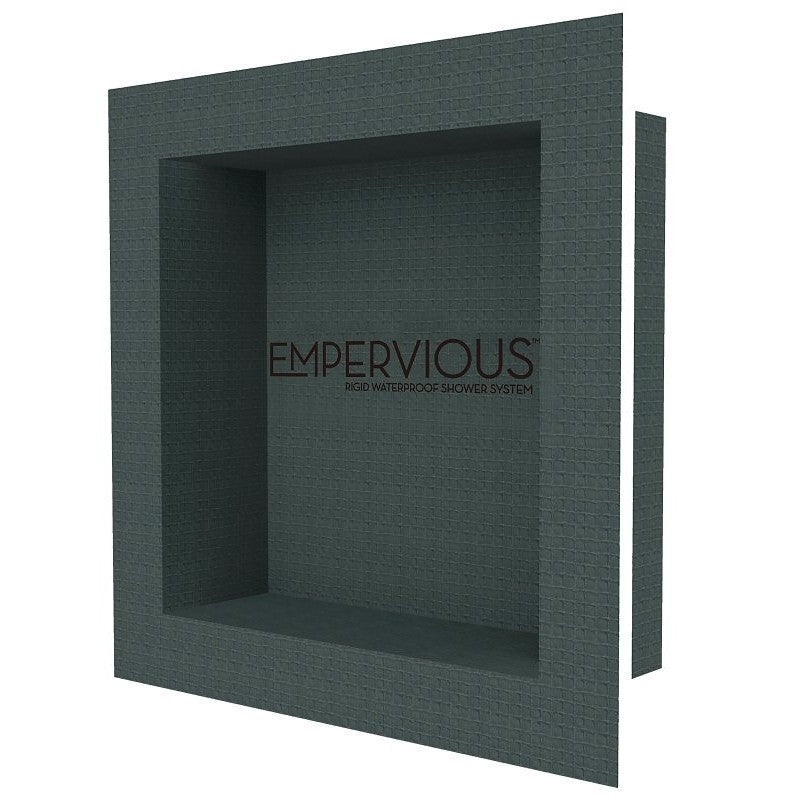 Emser Tile Empervious Series ZGBN1616F Shower Recess Niches, Fiberglass/XPS Foam, 16 in W, 16 in H