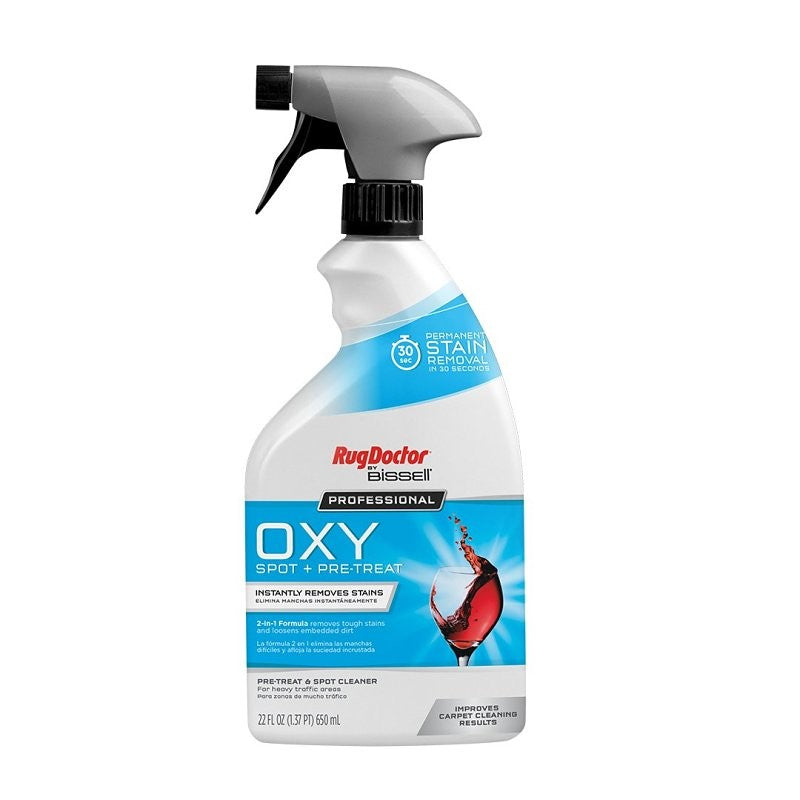 RugDoctor Professional Series 5158 Oxy Spot and Pre-Treat, 22 oz Bottle, Liquid, Medicinal, Clear (Pack of 6)