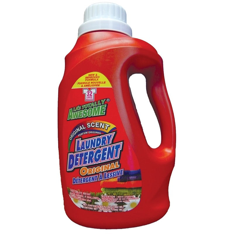 LA's TOTALLY AWESOME 233 Laundry Detergent, 64 oz, Liquid, Original (Pack of 8)