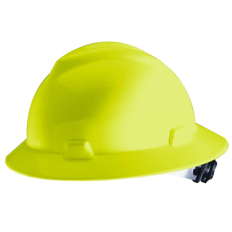 Safety Works SWX00359 Hard Hat, Yellow, 4-Point Textile Suspension, HDPE Shell, Class: E