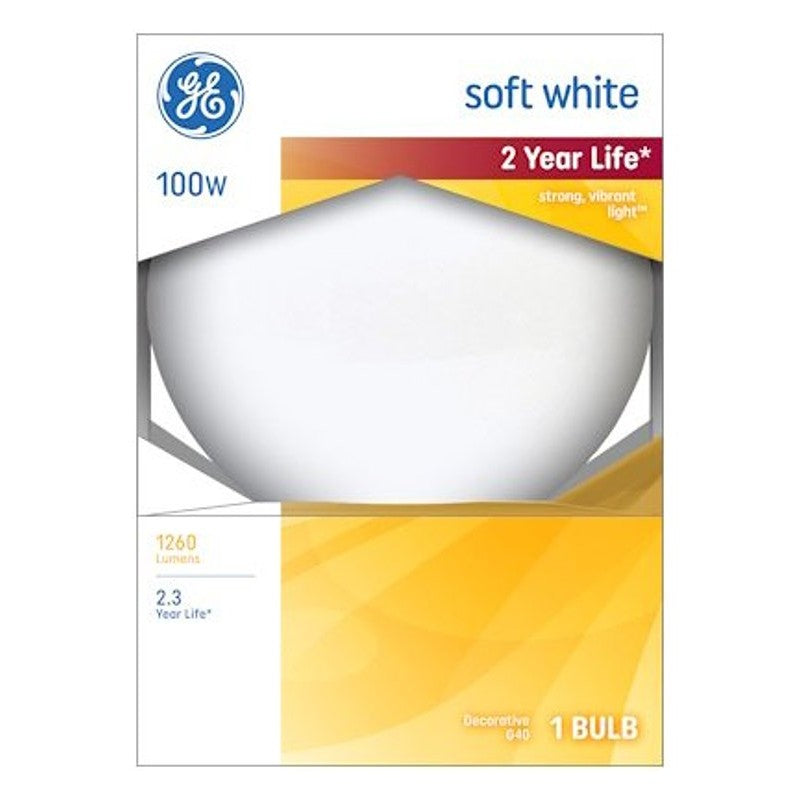 49781 INC SOFT WHITE 100W G40 (Pack of 6)