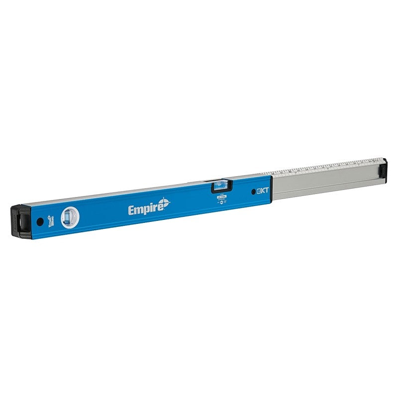 Empire Level True Blue eXT Series EXT40 Extendable Box Level, 24 in L, 2-Vial, Aluminum, Blue