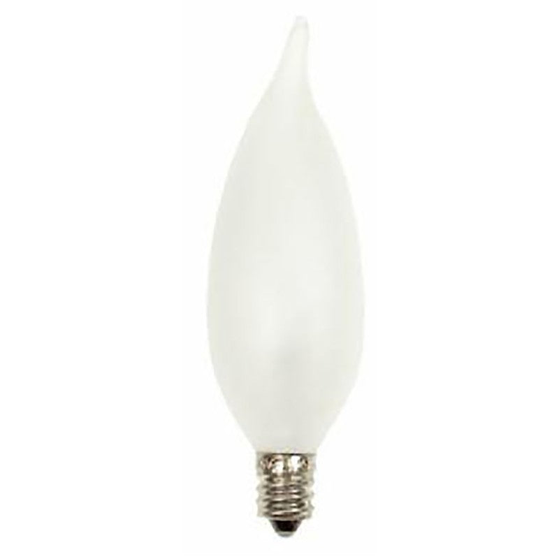 GE 66105 Chandelier Light Bulb, 25 W, CA10 Lamp, E12 Candelabra Lamp Base, 215 Lumens, 2500 K Color Temp (Pack of 4)