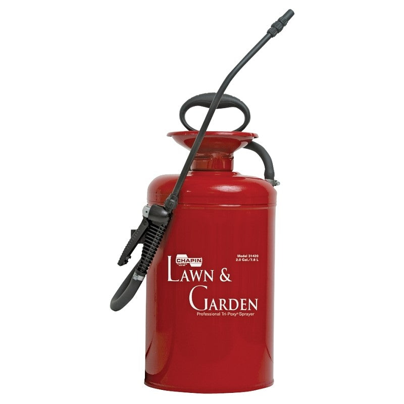 Chapin 31420 Compression Sprayer, 2 gal Tank, Steel Tank, 42 in L Hose
