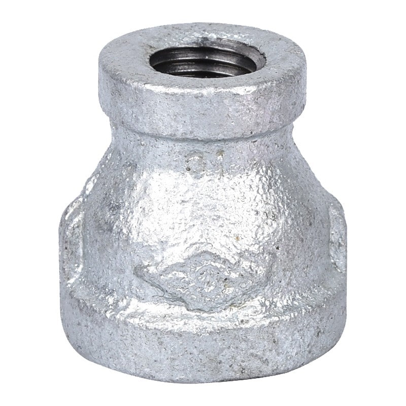 ProSource 24-1/2X1/4G Reducing Pipe Coupling, 1/2 x 1/4 in, Threaded, Malleable Steel, SCH 40 Schedule