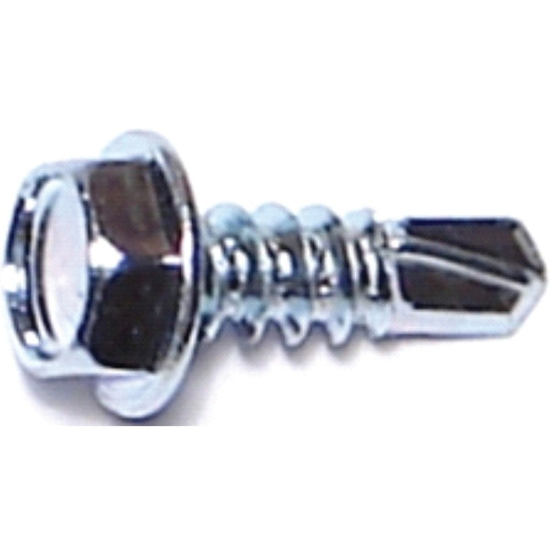 Midwest Fastener 10275 Screw, #8 Thread, 1/2 in L, Hex, Socket Drive, Self-Drilling Point, Steel, Zinc, CD 100