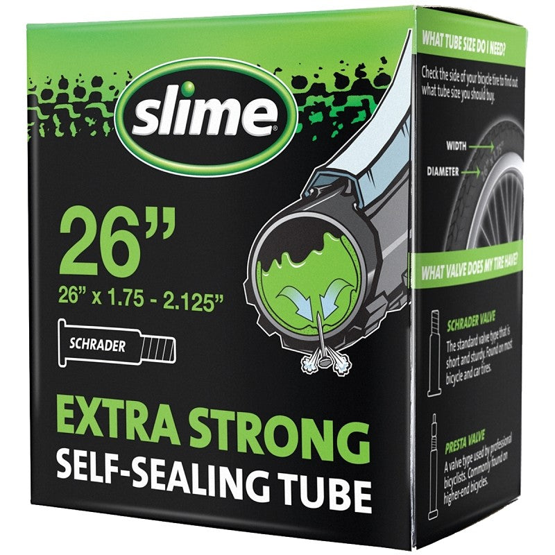 Slime 30045 Bike Tube, 26 x 2-1/8 in Dimensions, Self-Sealing