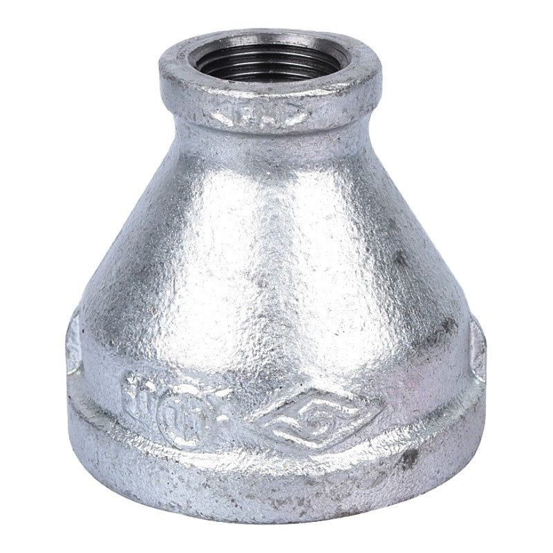 ProSource PPG240-50X20 Reducing Pipe Coupling, 2 x 3/4 in, Threaded, Malleable Steel, SCH 40 Schedule