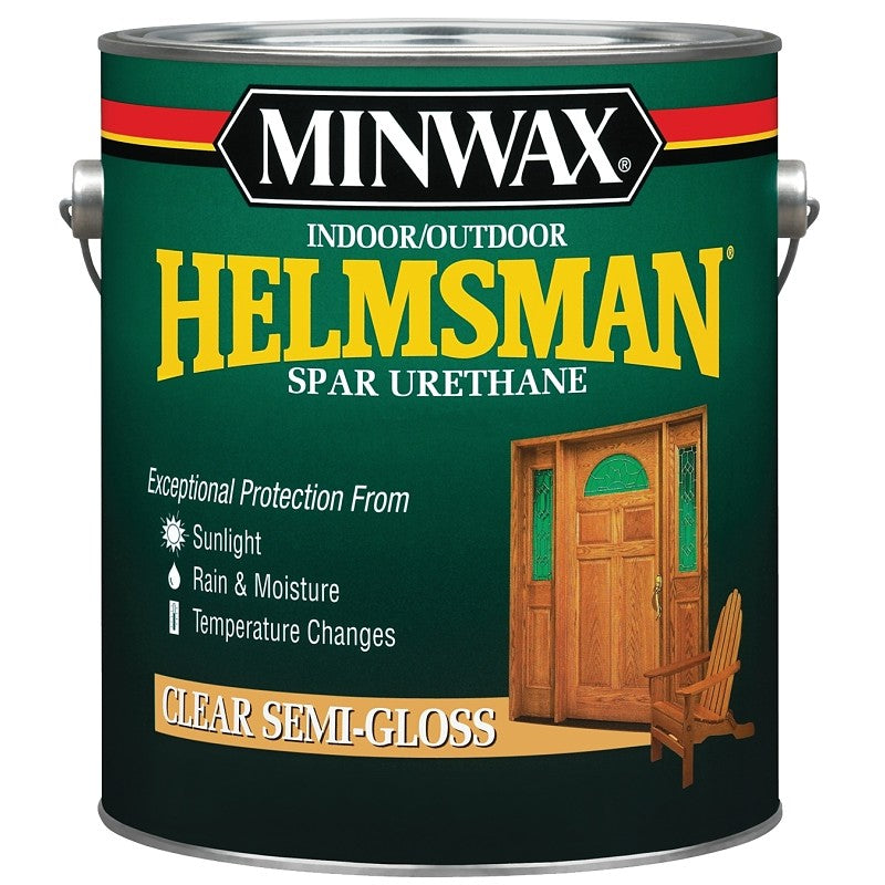 Minwax 13210000 Spar Varnish, Oil, 400 sq-ft/gal Coverage Area, Semi-Gloss, Liquid, 1 gal Pail (Pack of 2)