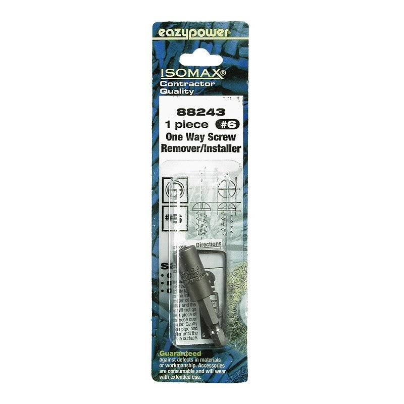 Eazypower 88243 One Way Screw Remover, #6 Bolt/Screw, HSS