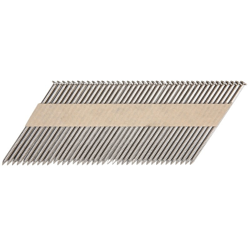 ProFIT 0605290 Framing Nail, 0.131 in, 3-1/4 in L, Stainless Steel, Clipped Head, Ring Shank