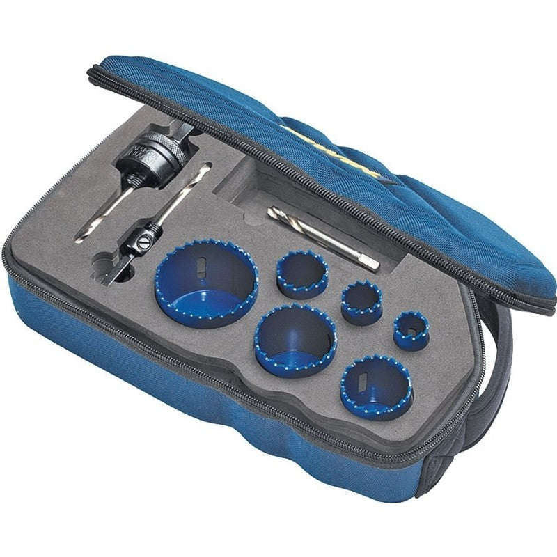 Irwin 3073002 Series Hole Saw Kit, 9-Piece, Bi-Metal