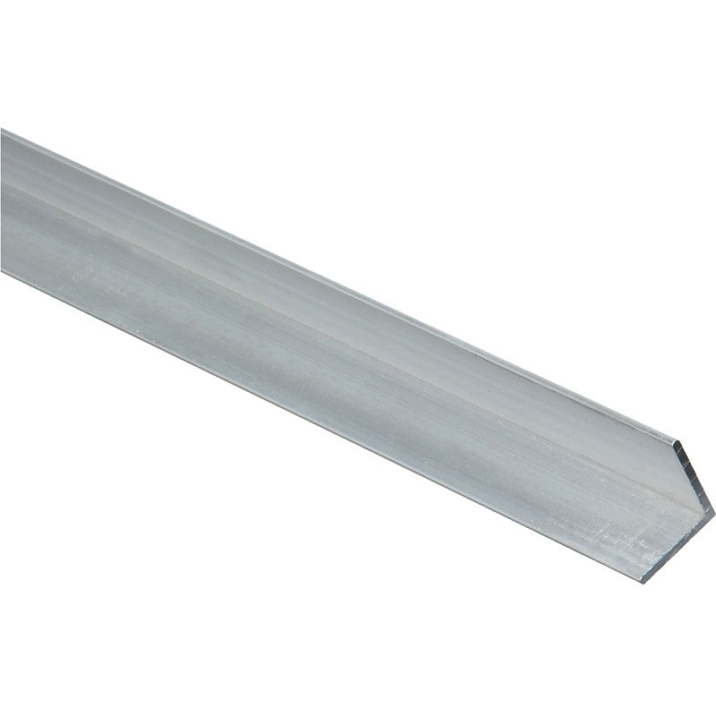 National Hardware 4203BC Series N247-296 Angle Stock, 3/4 in L Leg, 48 in L, 1/16 in Thick, Aluminum, Mill