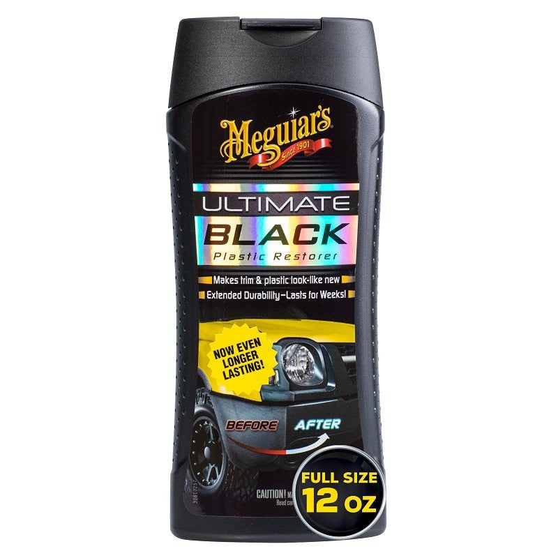 Meguiar's G15812 Ultimate Black Lotion, 12 oz, Bottle, Liquid