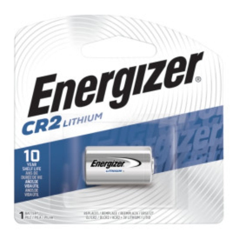Energizer EL1CR2 EL1CR2BP Battery, 3 V Battery, 800 mAh, CR2 Battery, Lithium, Manganese Dioxide
