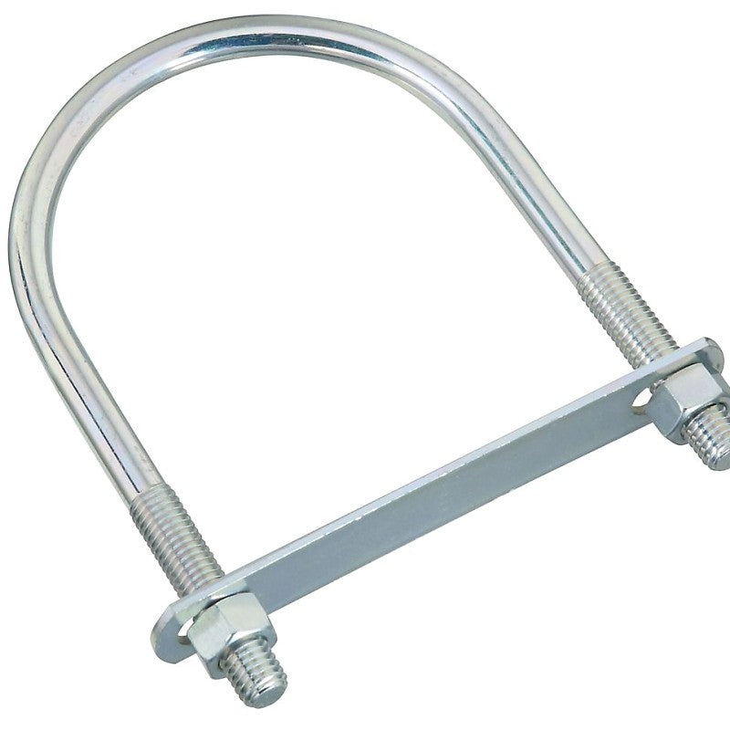 National Hardware N347-831 U-Bolt, 7 in L Inside, 4-1/2 in W Inside, 1/2-13 Thread, 2-1/2 in L Thread, Steel, Zinc