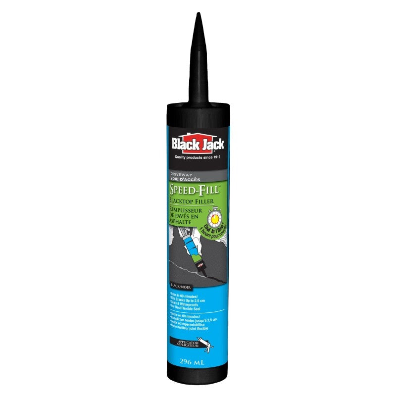 Black Jack 6439-9-66 Crack Filler, Fluid, Black, Mild, 10 fl-oz Tube (Pack of 12)