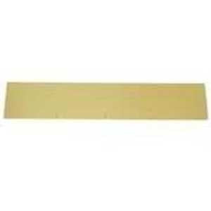 Schlage SC8400PA3 6X30 Kick Plate, 30 in L, 6 in W, Aluminum, Brass