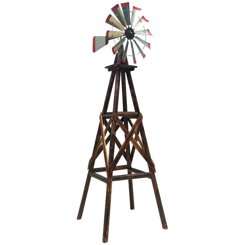 Leigh Country TX 93485 Char-Log Windmill, 9 ft H Tower