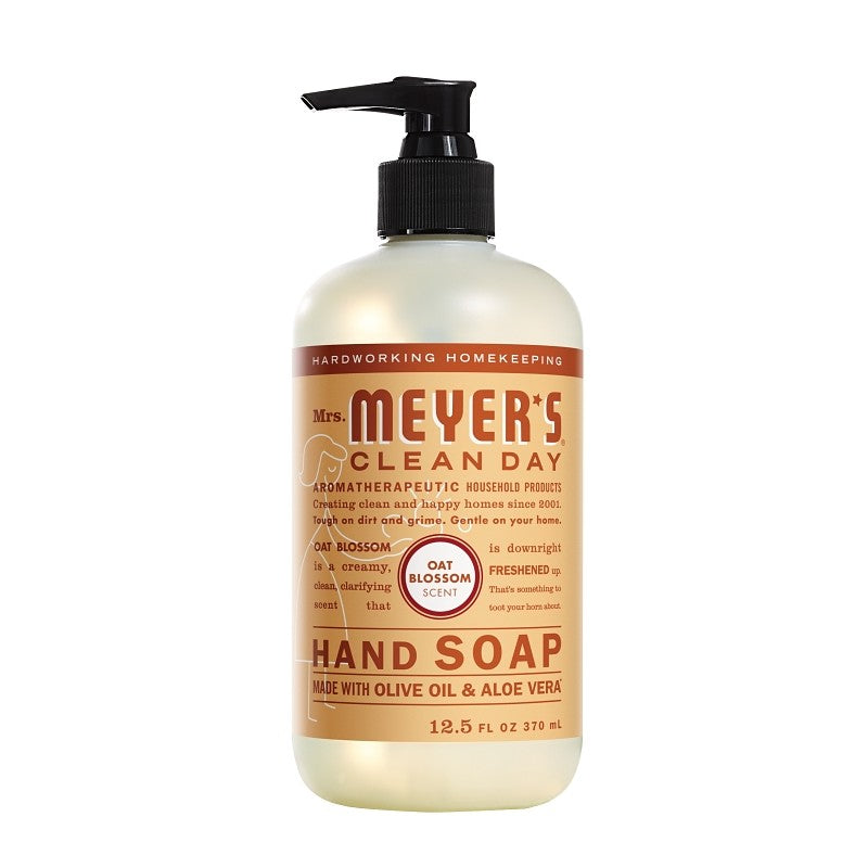 Mrs. Meyer's 11329 Hand Soap, Liquid, Oat Blossom, 12.5 fl-oz Bottle