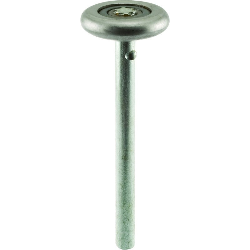 Prime-Line GD 52212 Door Roller, 4-1/8 in L Axle, 1-7/8 in Dia Roller, 7/16 in W Roller, Galvanized Steel, Silver