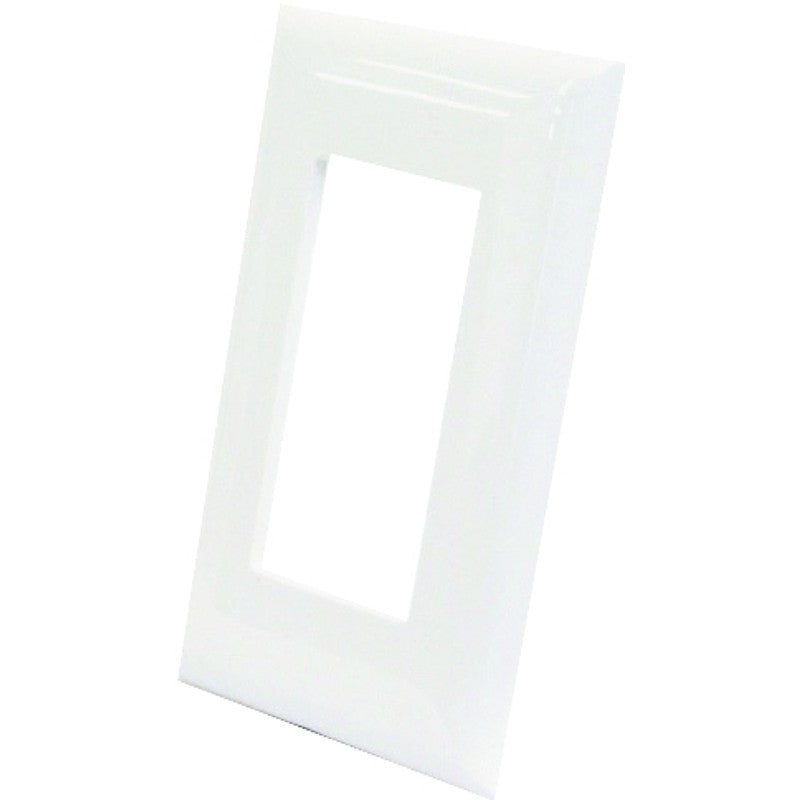 US Hardware E-122C Wallplate, Plastic, White