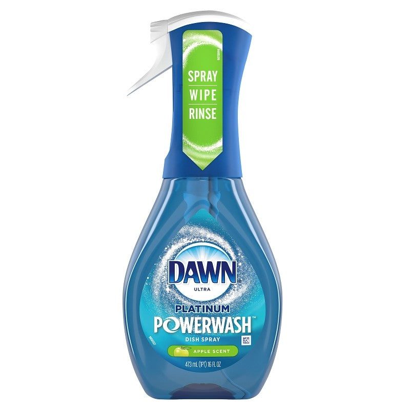 Dawn Platinum 52365 Dish Soap Spray, 16 oz, Liquid, Apple Scent, Colorless