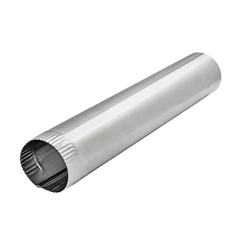 Lambro 229 Snap-Lock Pipe, 4 in Dia, 24 in L, 30 ga Gauge, Aluminum (Pack of 25)