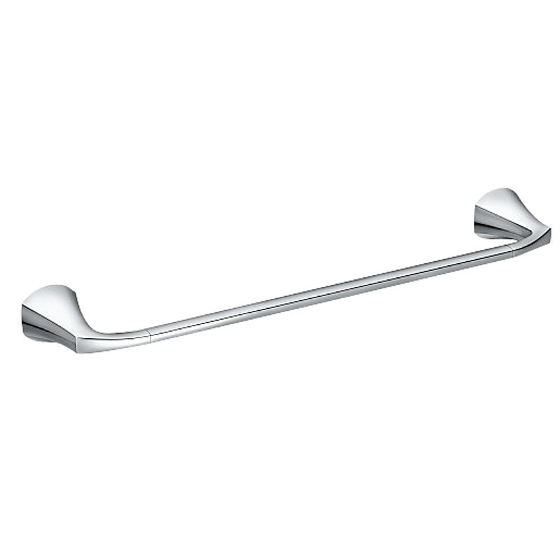 Moen Lindor MY8724CH Towel Bar, 24 in L Rod, Brass/Zinc, Chrome, Wall Mounting
