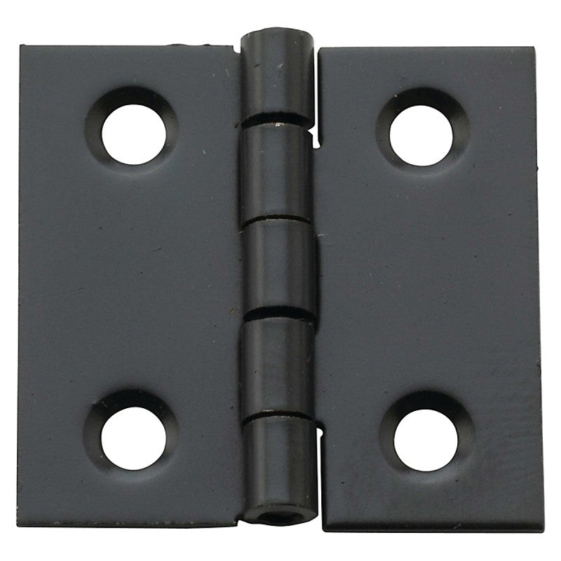 National Hardware N211-019 Decorative Broad Hinge, 1 in H Door Leaf, 1/32 in Thick Door Leaf, Steel, Oil-Rubbed Bronze
