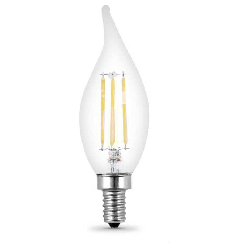 Feit Electric BPCFC40/927CA/FIL LED Bulb, Decorative, 300 Lumens, 3.3 W, Flame Tip Lamp, 40 W Equivalent, E12 Lamp Base