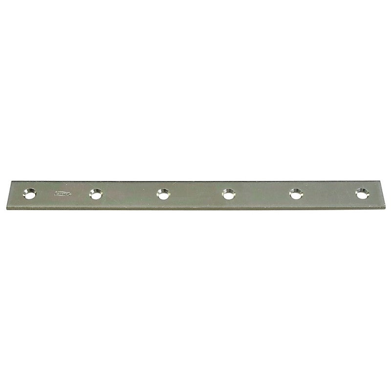 National Hardware N220-335 Mending Brace, 12 in L, 1-1/8 in W, Steel, Zinc, Screw Mounting