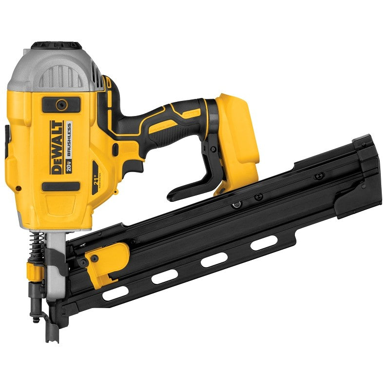 DEWALT DCN21PLB Framing Nailer, Tool Only, 20 V, 49 Magazine, 21 deg Collation, Plastic Collation, 0.0148 in Nail