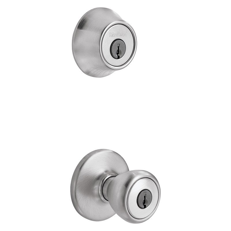 Kwikset 690T 26DCP6ALRCSK6 Combination Lockset, Left, Right, Tylo Design, Satin Chrome, 3 Grade