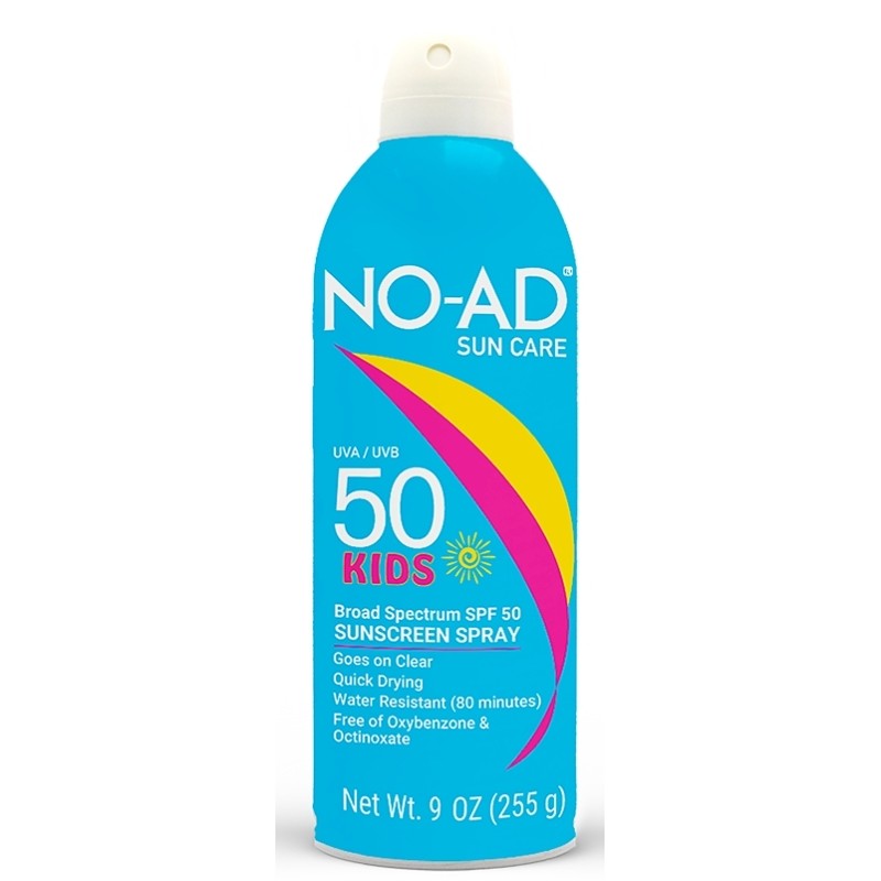 No-Ad NO-AD609 Sunscreen Spray, Clear, Fragranced, 9 oz (Pack of 6)