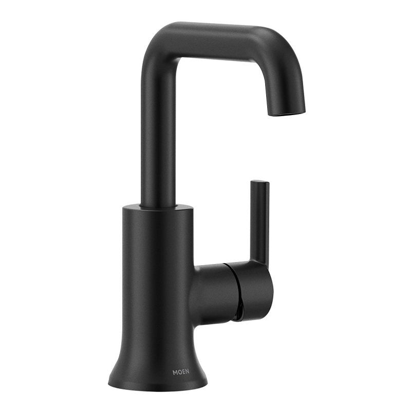 Moen Zyla Series 84140BL Bathroom Faucet, 1.2 gpm, 1-Handle, Metal/Plastic/Stainless Steel, Matte